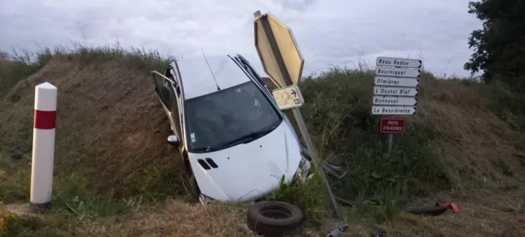 Accident de la route, Lagarrigue, POLO AUTOMOBILES