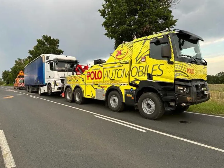 Remorquage d'un Poids Lourds, Lagarrigue, POLO AUTOMOBILES