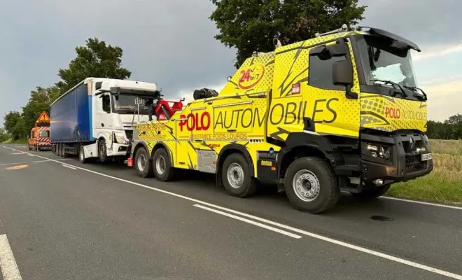 Remorquage d'un Poids Lourds, Lagarrigue, POLO AUTOMOBILES
